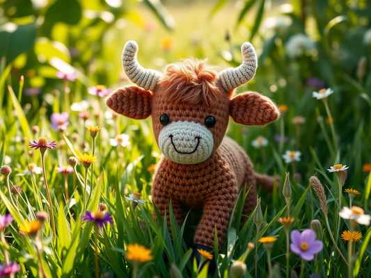 Highland cow crochet Pattern