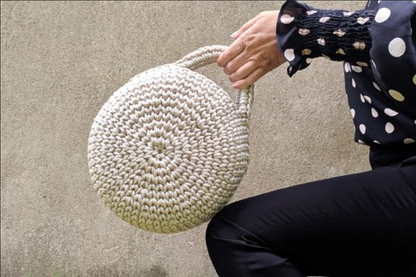 SILVER ROUND BAG - Crochet Pattern